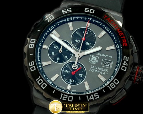 태그호이어 Formula 1 Calibre 16 PVD/RU Grey/Red OS20 Qtz -TAG0213B