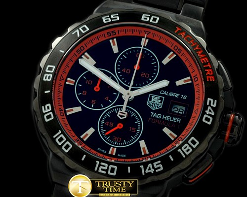 태그호이어 Formula 1 Calibre 16 PVD/PVD Blk/Red OS20 Qtz -TAG0214B