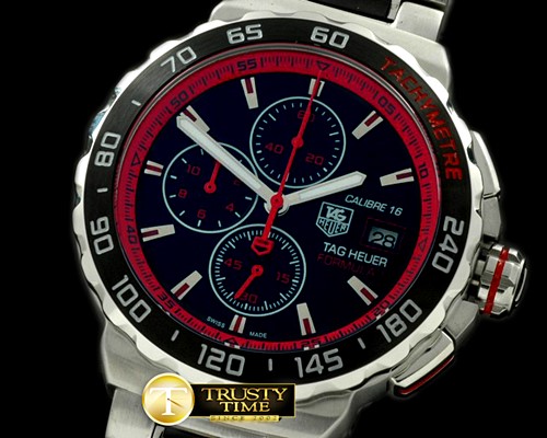 태그호이어 Formula 1 Calibre 16 SS/SS Black/Red OS20 Qtz -TAG0215B