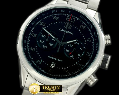 태그호이어 Carrera 50yrs Chrono SS/SS Black Jap OS20 Quartz -TAG0217B