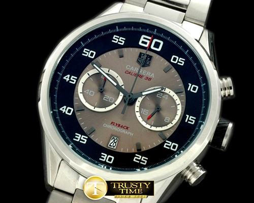 태그호이어 Carrera 50yrs Chrono SS/SS Black/Grey Jap OS20 Quartz -TAG0217C