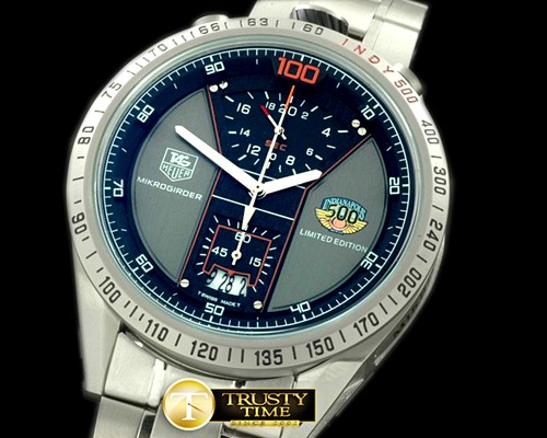 태그호이어 Indy 500 Mikograph SS/SS Grey/Black Jap OS20 Quartz -TAG0219C