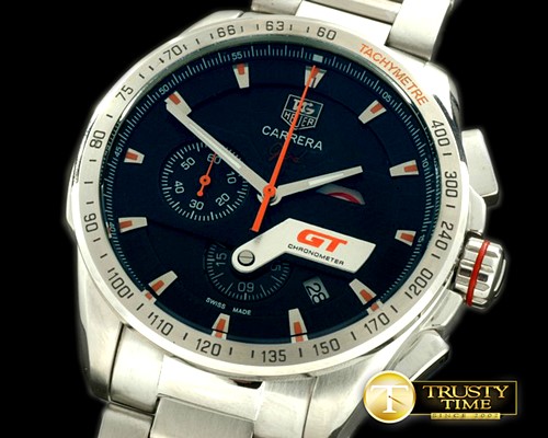 태그호이어 Grand Carrera GT SS/SS Black Jap Quartz Chrono -TAG0227B