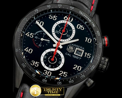 태그호이어 Carrera 1887 Date Chrono PVD/LE Black A7750 -TAG0246