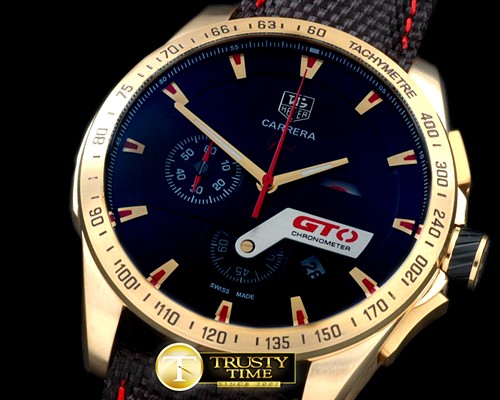 태그호이어 Carrera GTO Chrono RG/NY Black Jap OS20 Quartz -TAG0251B