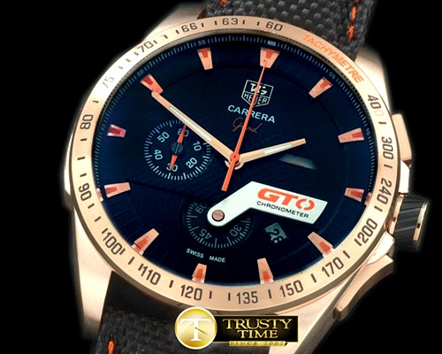 태그호이어 Carrera GTO Chrono RG/NY Black/Orange Jap OS20 Quartz -TAG0253A