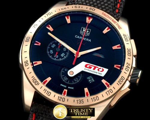 태그호이어 Carrera GTO Chrono RG/NY Black/Red Jap OS20 Quartz -TAG0253B
