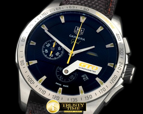 태그호이어 Carrera GTO Chrono SS/NY Black/Yellow Jap OS20 Quartz -TAG0254A