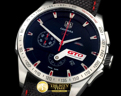 태그호이어 Carrera GTO Chrono SS/NY Black/Red Jap OS20 Quartz -TAG0254B