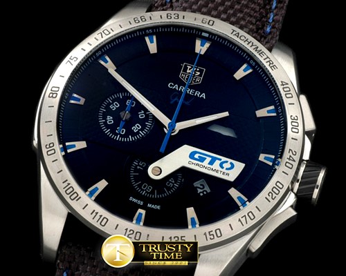 태그호이어 Carrera GTO Chrono SS/NY Black/Blue Jap OS20 Quartz -TAG0254D