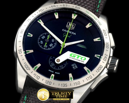 태그호이어 Carrera GTO Chrono SS/NY Black/Green Jap OS20 Quartz -TAG0254E