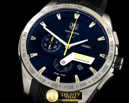 태그호이어 Carrera GTO Chrono SS/RU Black/Yellow Jap OS20 Quartz -TAG0255A