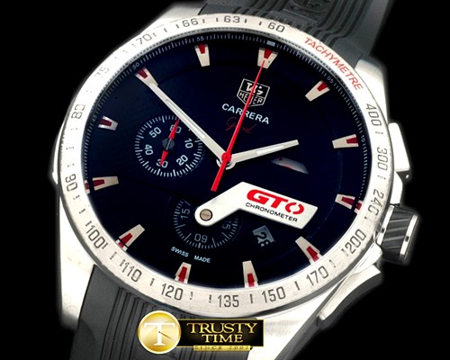 태그호이어 Carrera GTO Chrono SS/RU Black/Red Jap OS20 Quartz -TAG0255B
