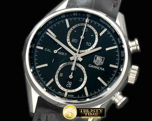 태그호이어 Carrera 1887 Chrono SS/LE Black Asian 7750 28800 -TAG0278
