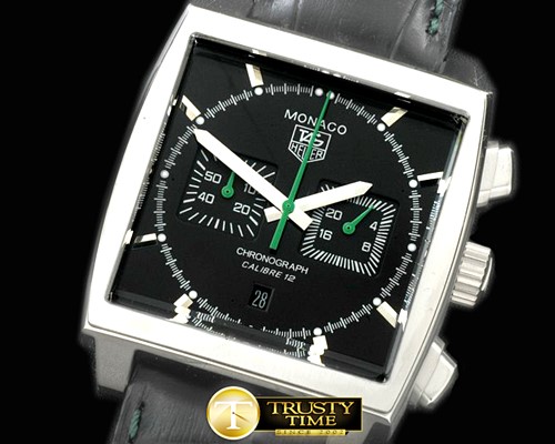 태그호이어 Monaco Classic SS/LE Black Jap OS20 Quartz Chrono -TAG0279B