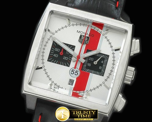 태그호이어 Monaco Classic SS/LE White Jap OS20 Quartz Chrono -TAG0279C