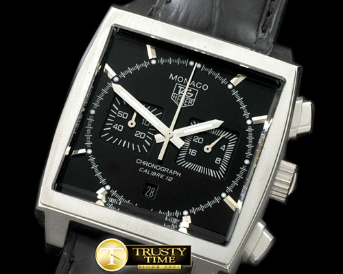 태그호이어 Monaco Classic SS/LE Black Jap OS20 Quartz Chrono -TAG0279F
