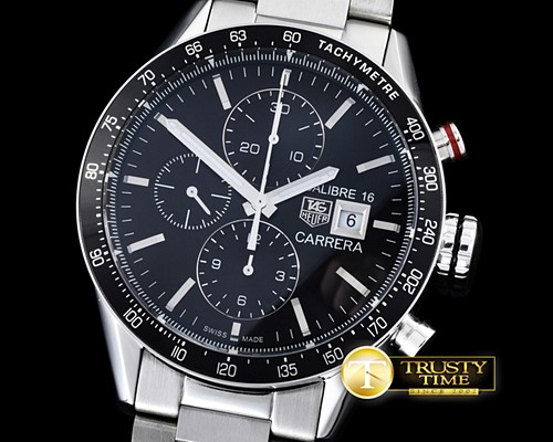 태그호이어 Tag Carrera Calibre 16 Black SS/SS Asia 7750 -TAG0288D