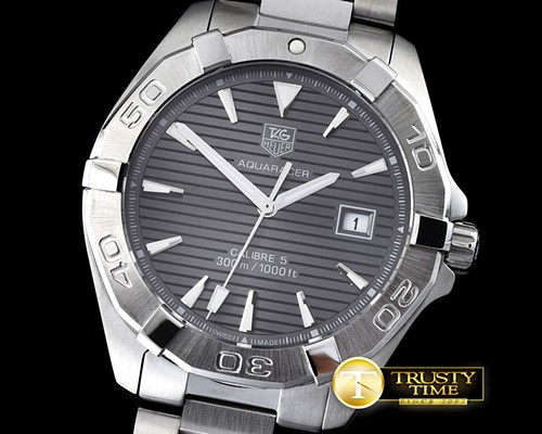 태그호이어 Aquaracer Calibre 5 SS/SS Gray Jap Qtz -TAG0290D