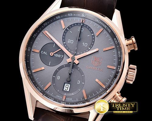 태그호이어 Tag Carrera Cal. 1887 RG/LE Grey V6F Asia 7750 -TAG0294A