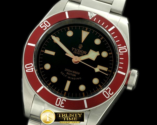 튜더 Heritage Black Bay SS/SS Black Asian 28242 -TUD007