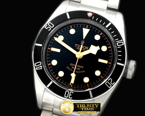 튜더 Heritage Black Bay SS/SS Black Asian 28242 -TUD016