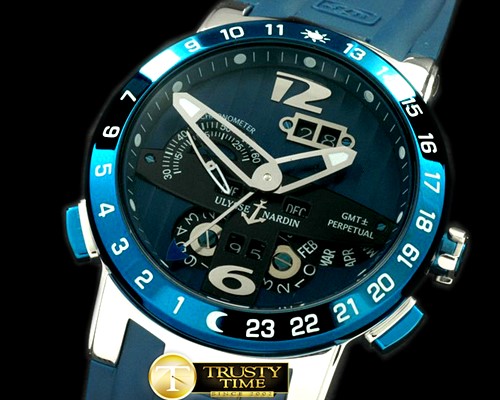 U-BOAT EL Toro SS/PVD/RU Blue Asian 2813 23J -UN042B