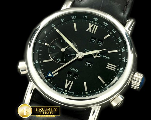 U-BOAT Perpetual Calendar SS/LE Black Asian 2813 23J -UN043B
