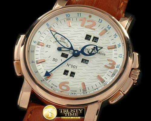 U-BOAT Perpetual Calendar RG/LE White Asian 2813 23J -UN044D