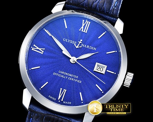 U-BOAT Le Locle 40mm SS/LE Blue Num Asia 2892 -UN045B