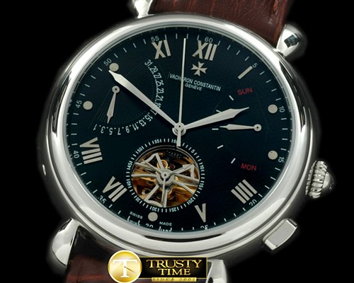 바쉐론콘스탄틴 Malte Tourbillon Calendar SS/LE Black Asian Auto 2813 -VAC063B