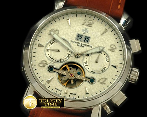 바쉐론콘스탄틴 Matle Calendar Tourbillon SS/LE White Asian 2813 -VC055A