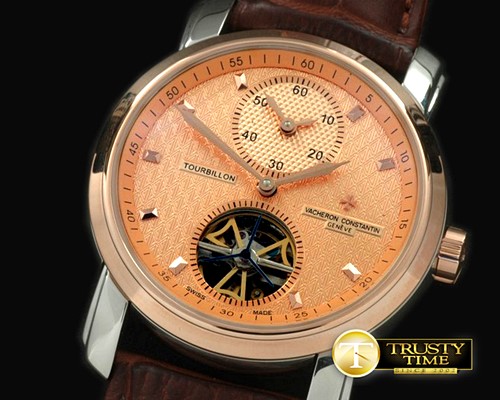 바쉐론콘스탄틴 Malte Tourbillon Duo Time SS/RG/LE RGold Asian Auto 28 -VC061B