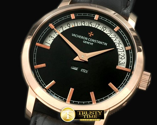 바쉐론콘스탄틴 Patrimony Perpetual Calendar RG/LE Black Asian 2813 -VC064A