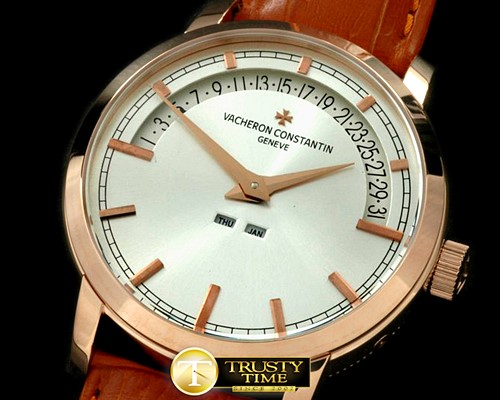 바쉐론콘스탄틴 Patrimony Perpetual Calendar RG/LE White Asian 2813 -VC064D