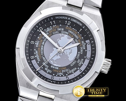바쉐론콘스탄틴 2016 Overseas World Time 7700V SS/SS Grey MY8215 C2460 -VC090C