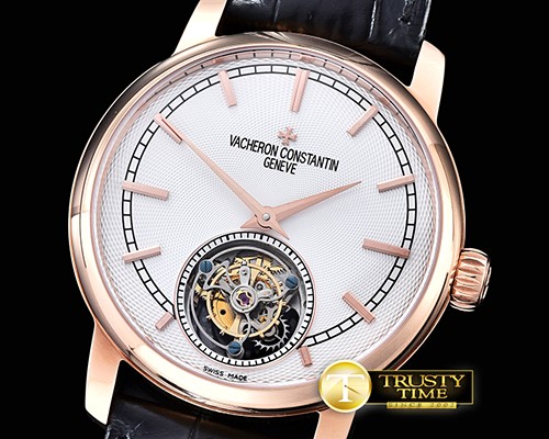바쉐론콘스탄틴 Traditionnelle Tourbillon RG/LE WhiteAsia HW Tourb -VC094A