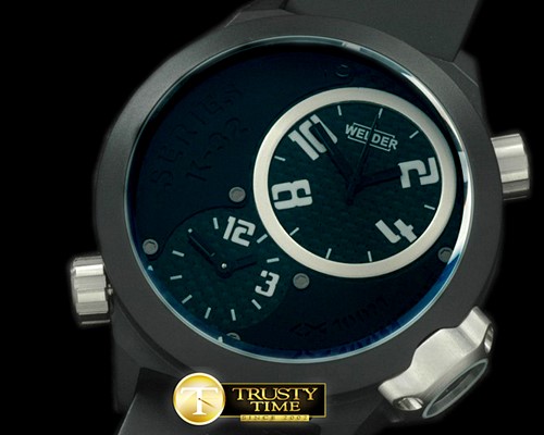 웰더 K32 Duo Side Time PVD/RU All Black 2 x Jap Qtz -WLD013A