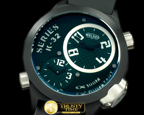 웰더 K32 Duo Side Time PVD/RU Black 2 x Jap Qtz -WLD013B