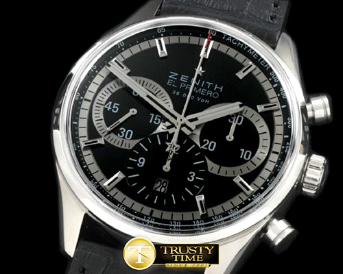 제니스 El Primero Chrono SS/LE Black Asia 7750 28800bph -ZEN011B