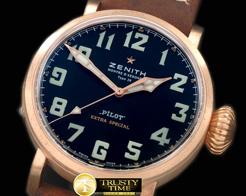 제니스 Pilot Type 20 Extra Special Bronze V6 LE MY9015 -ZEN016