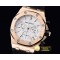 오데마피게 Royal Oak Ladies Chronograph RG/RU White VK Qtz -AP0350B