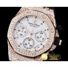 오데마피게 Royal Oak Ladies Chrono RG/RU Wht Diam Diam Bez VK64 -AP0369C