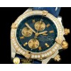 브라이틀링 Chronomat Evo SS/LE Blue Sticks A7750 28800bph -BSW0218F