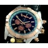브라이틀링 Chronomat B01 SS/YG/LE Black Stick Jap OS20 Qtz -BSW0266H