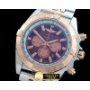 브라이틀링 Chronomat B01 SS/YG TT Brown Stick Jap OS20 Qtz -BSW0272D