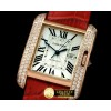 까르띠에 Tank Anglaise Mid RG/LE White Swiss Eta 2671 -CAR0271A