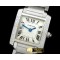 까르띠에 Ladies Tank Francaise SS/SS/Diam White Swiss Qtz -CAR0322
