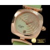 글라슈테 Pavonina Ladies RG/ST Lime Green Swiss Quartz -GLA0017A