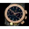 위블로 Classic Fusion Chrono PVD/RG/LE Black CF Jap Qtz -HUB0284C